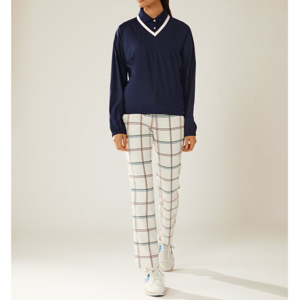 NWT Tory Burch V-Neck Windshirt Navy Colo - Picture 3 of 4